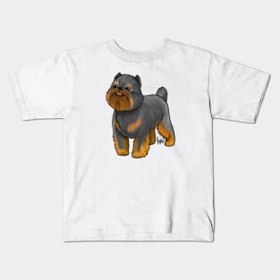 Dog - Brussell's Griffon - Black and Tan Kids T-Shirt